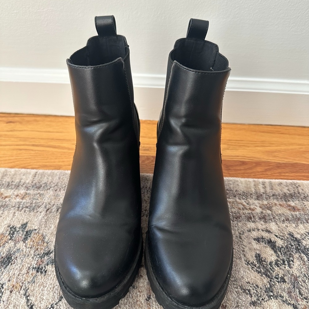 H&M Black Leather Boots